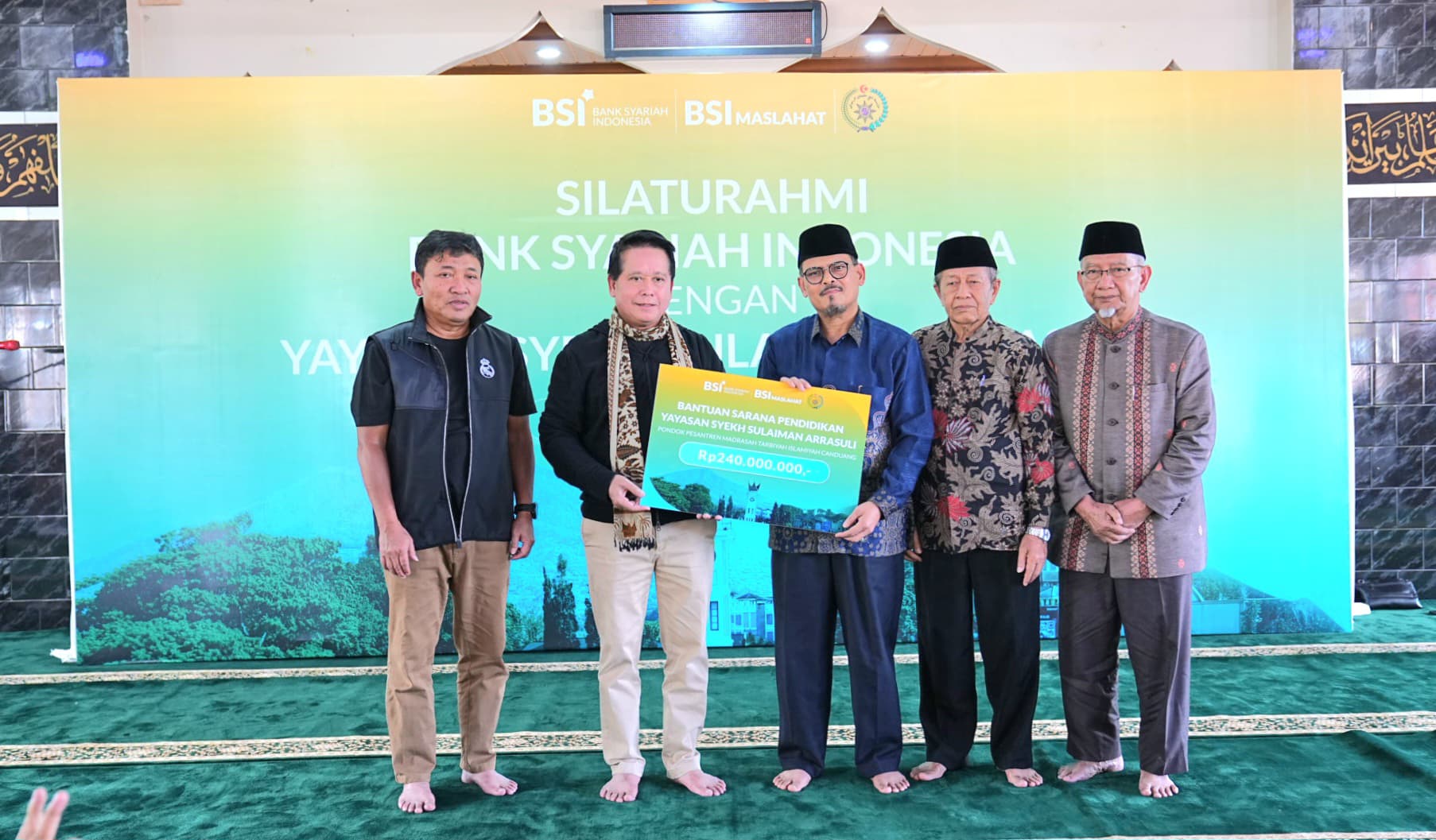 BSI Perkuat Peran Pesantren di Bukittinggi dengan Bantuan Infrastruktur